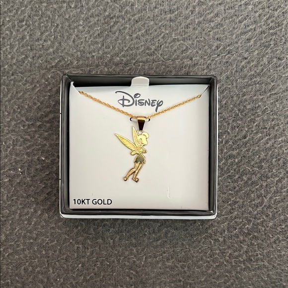 Disney Jewelry - Disney Gold Tinker Bell Pendant Necklace